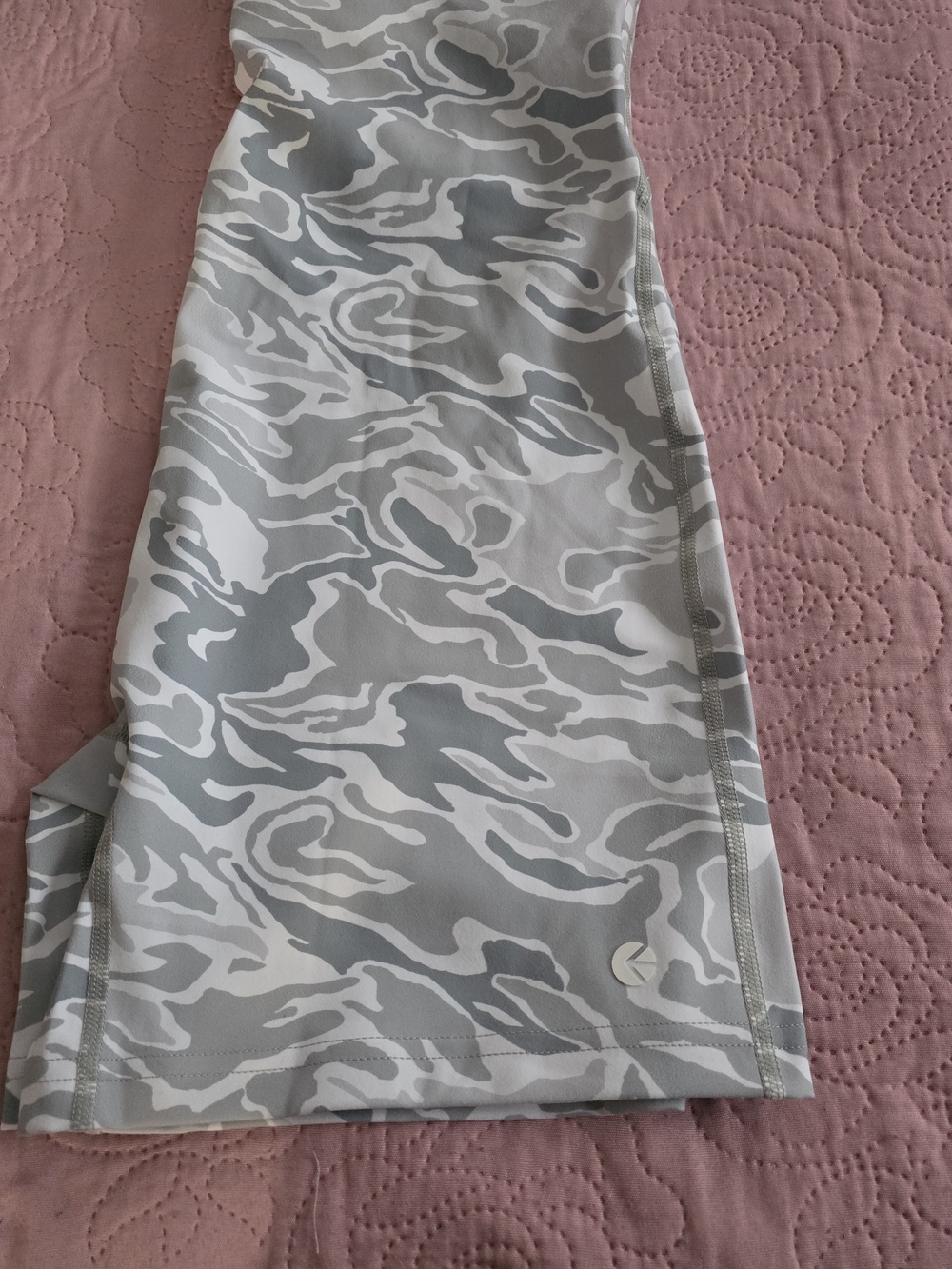 ethika Gray & White Camo Pencil Skirt